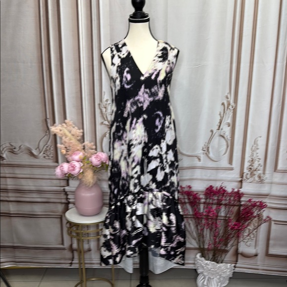 3.1 Phillip Lim Black and White Ruffled Tiered Sundress